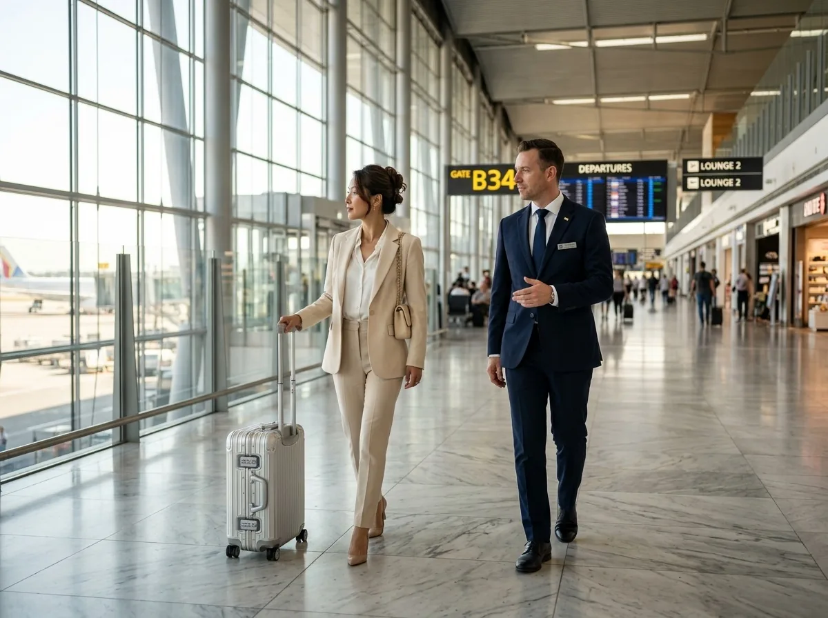 Accompanying you at the airport